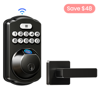 Veise VE012W-L Built-in WiFi Fingerprint Smart Lock with Lever Handle Set