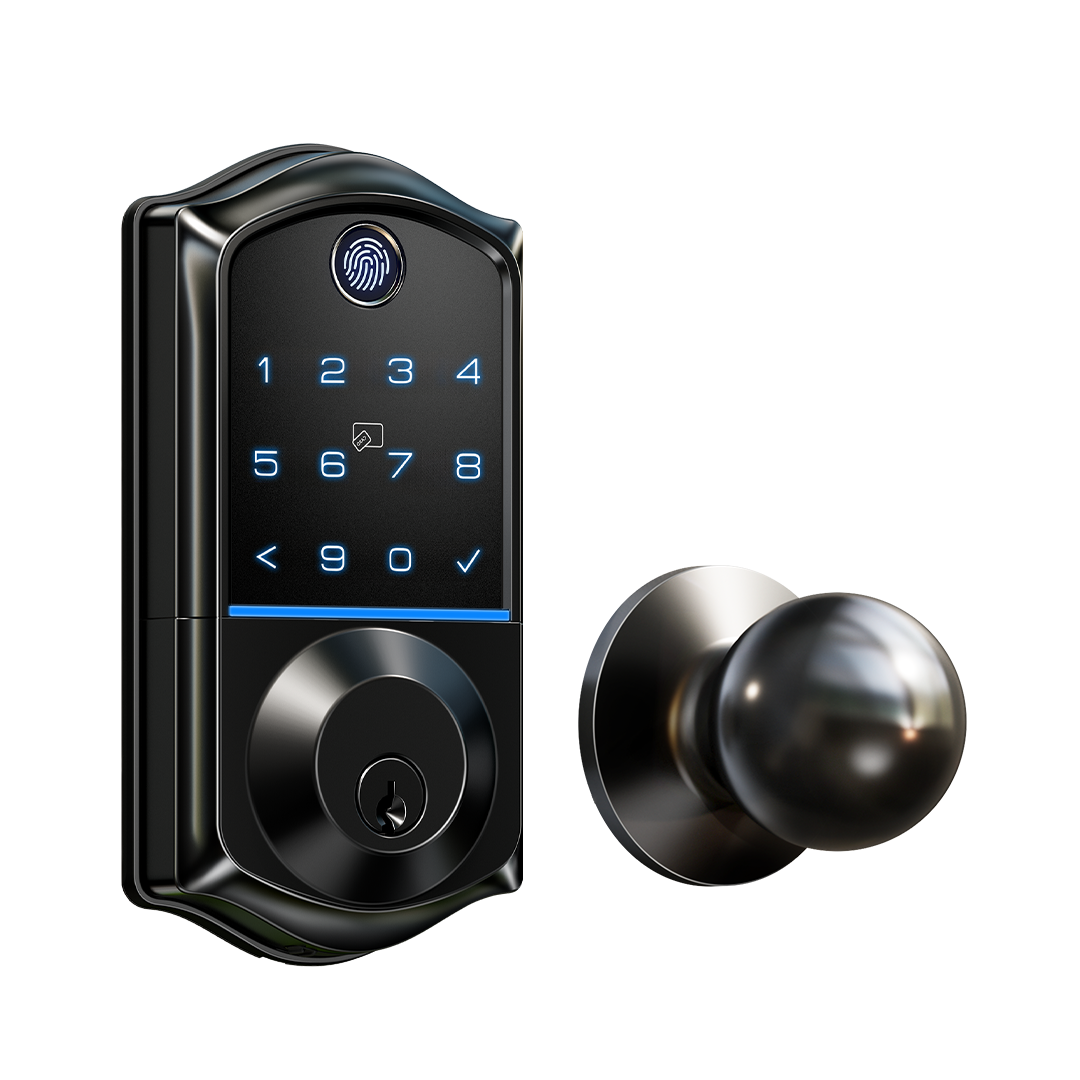 Veise VE017-K Fingerprint Smart Lock with 2 Knobs
