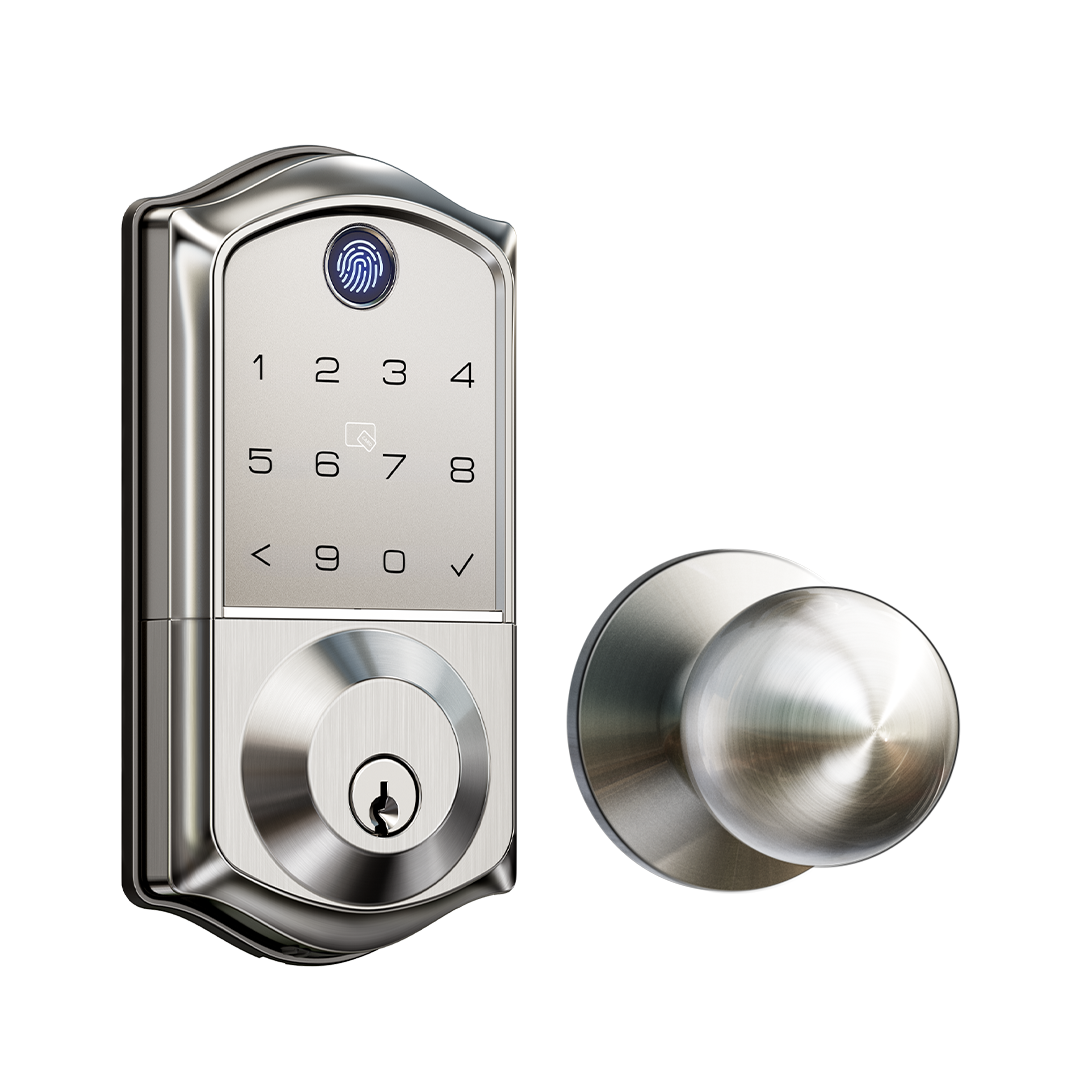 Veise VE017-K Fingerprint Smart Lock with 2 Knobs