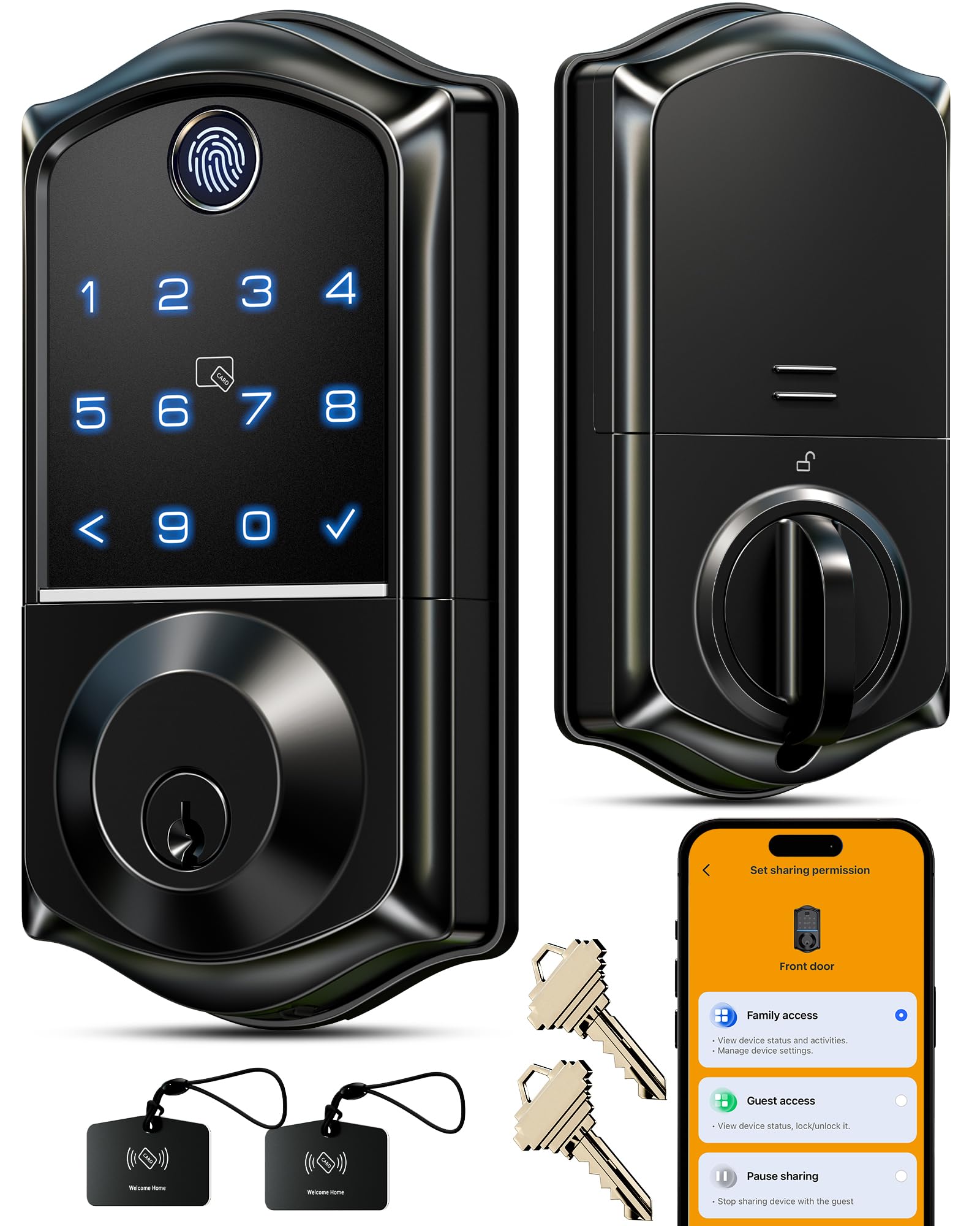 Veise VE017 Fingerprint Smart Door Lock with App Control