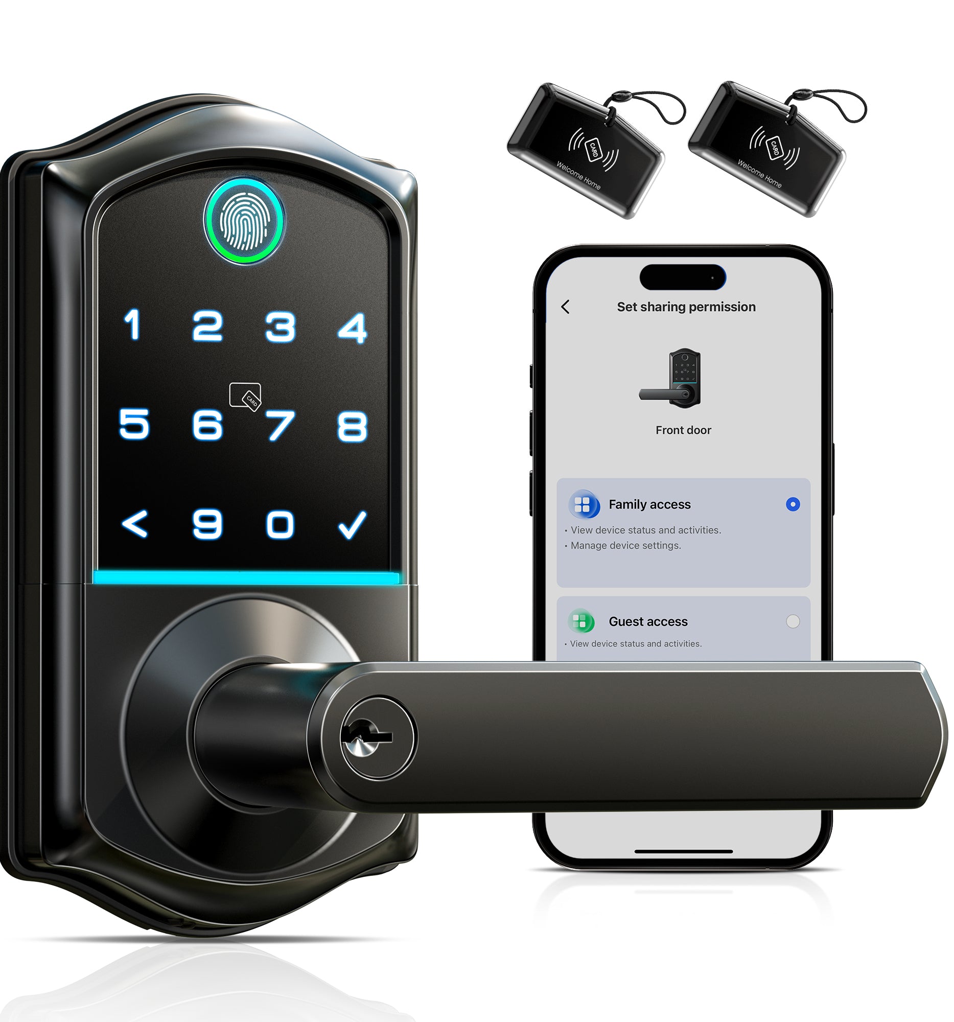 Veise VE019 Fingerprint Smart Lock with Handle
