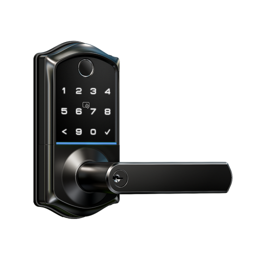 Veise VE019 Fingerprint Smart Lever Lock #Color_Matte Black