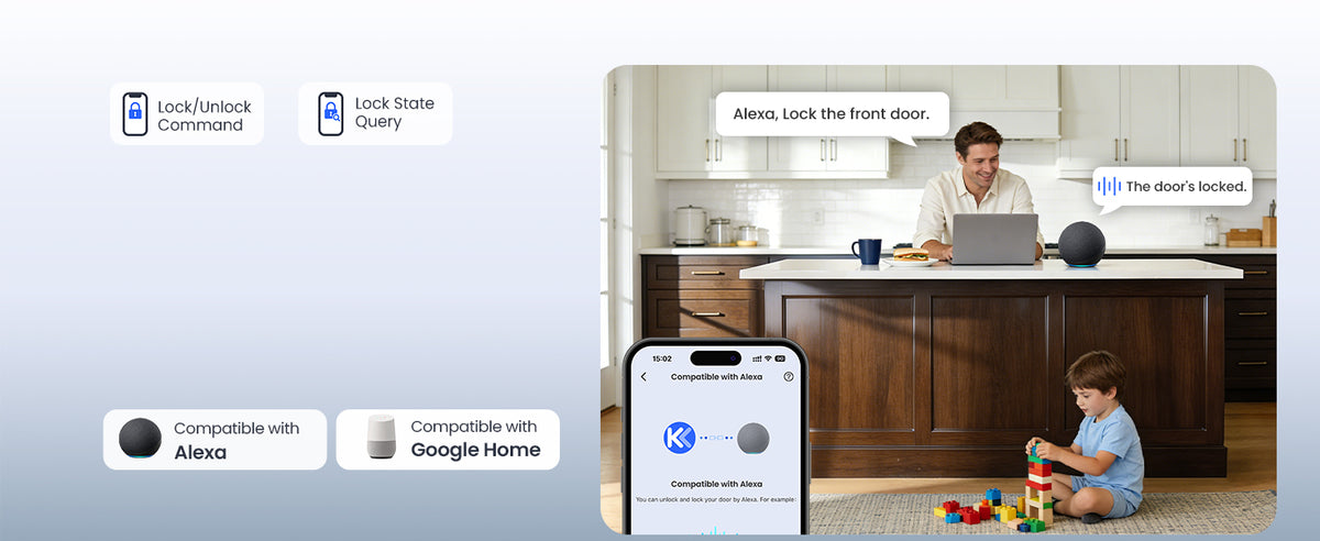 VE027 Built-in Wi-Fi Fingerprint Smart Door Lock