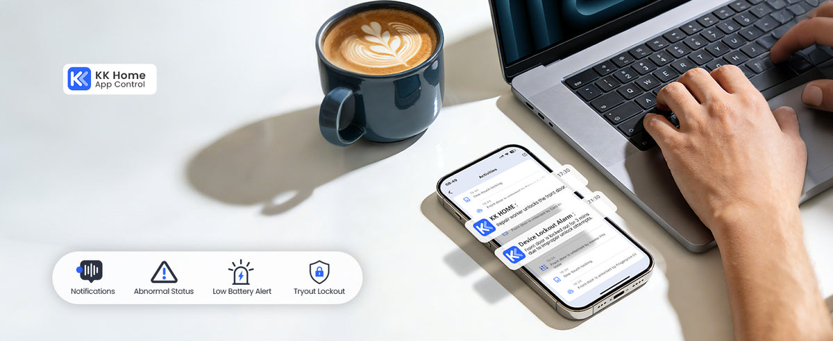 VE027 Built-in Wi-Fi Fingerprint Smart Door Lock