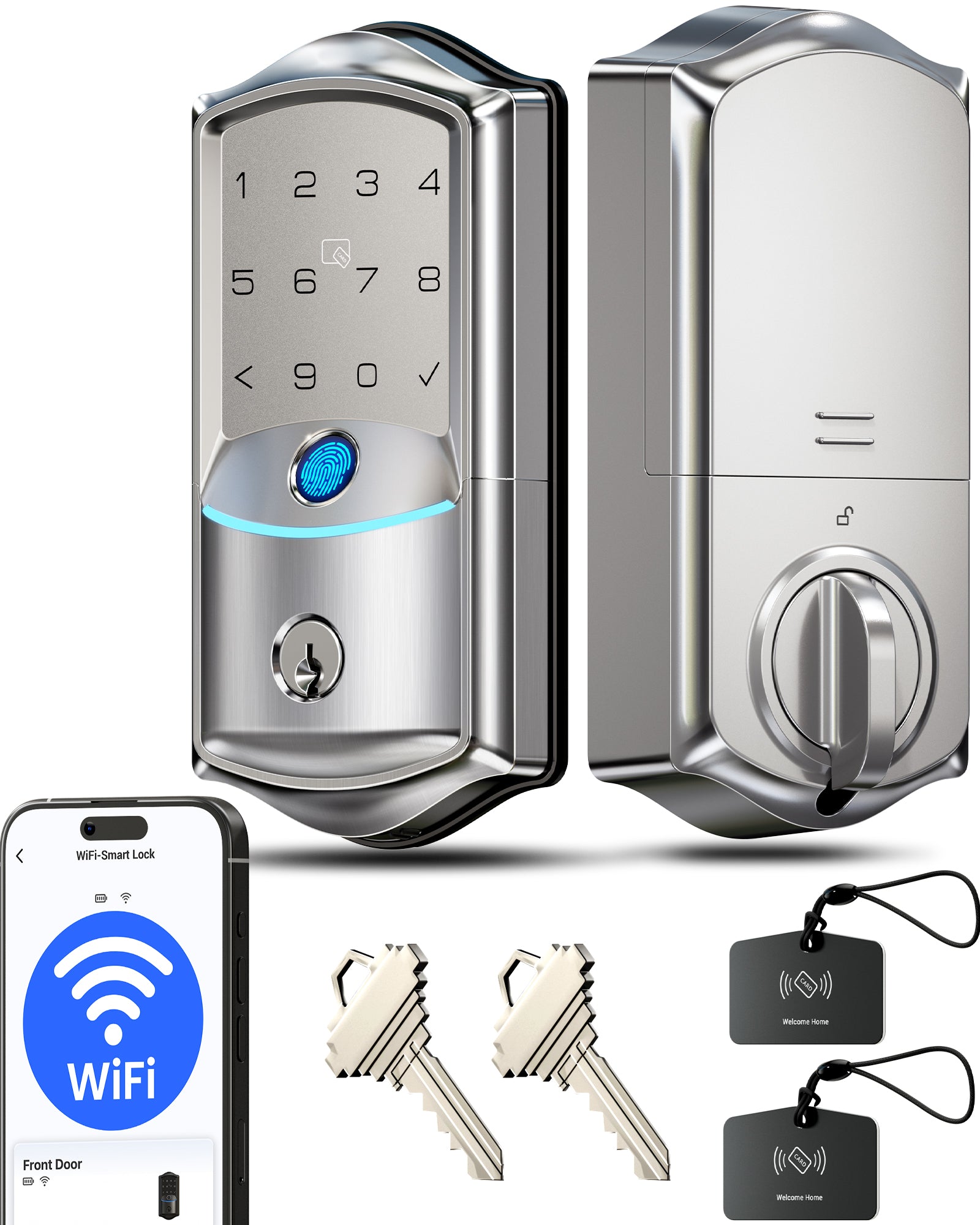 Veise VE027 Built-in Wi-Fi Fingerprint Smart Door Lock