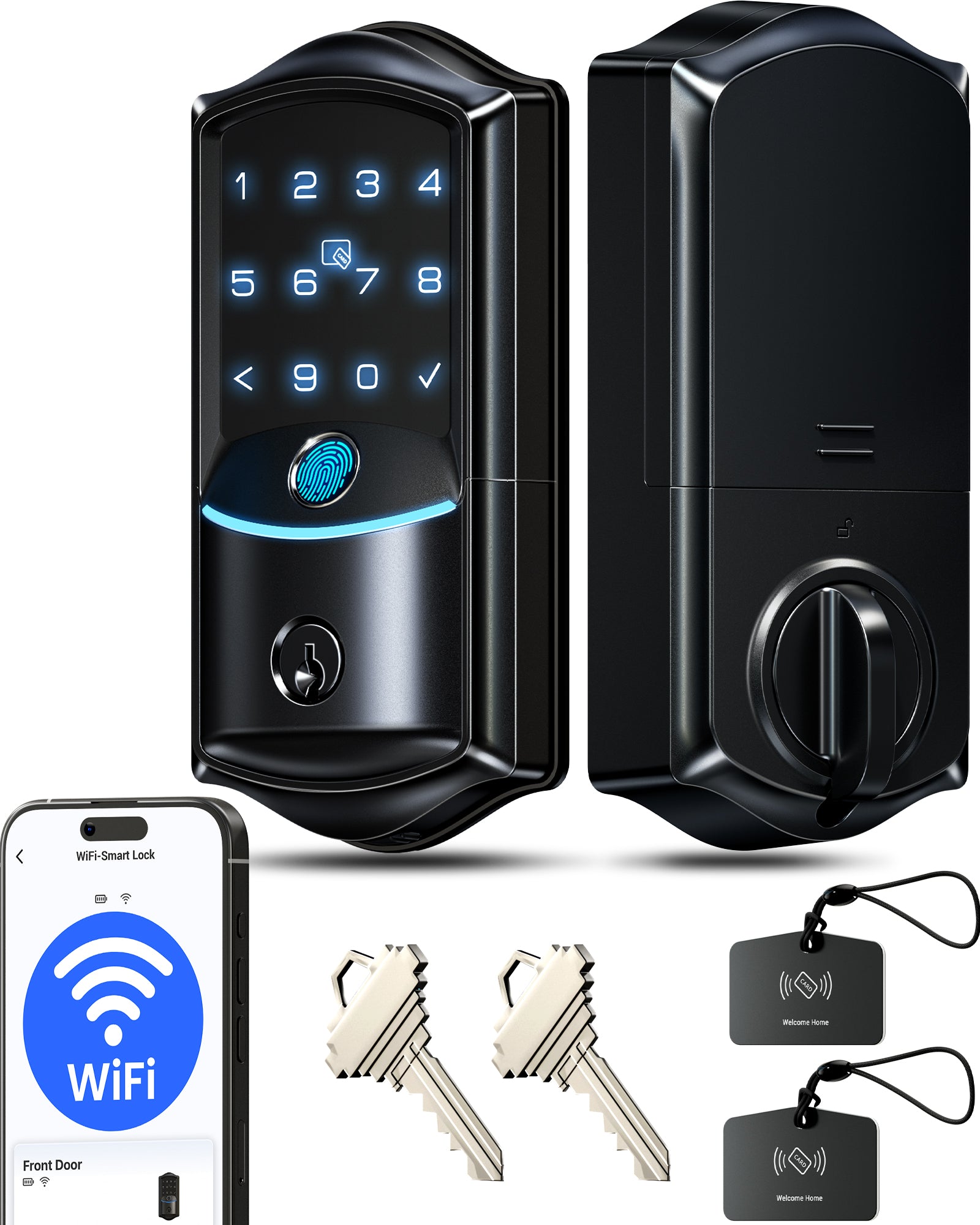 Veise VE027 Built-in Wi-Fi Fingerprint Smart Door Lock