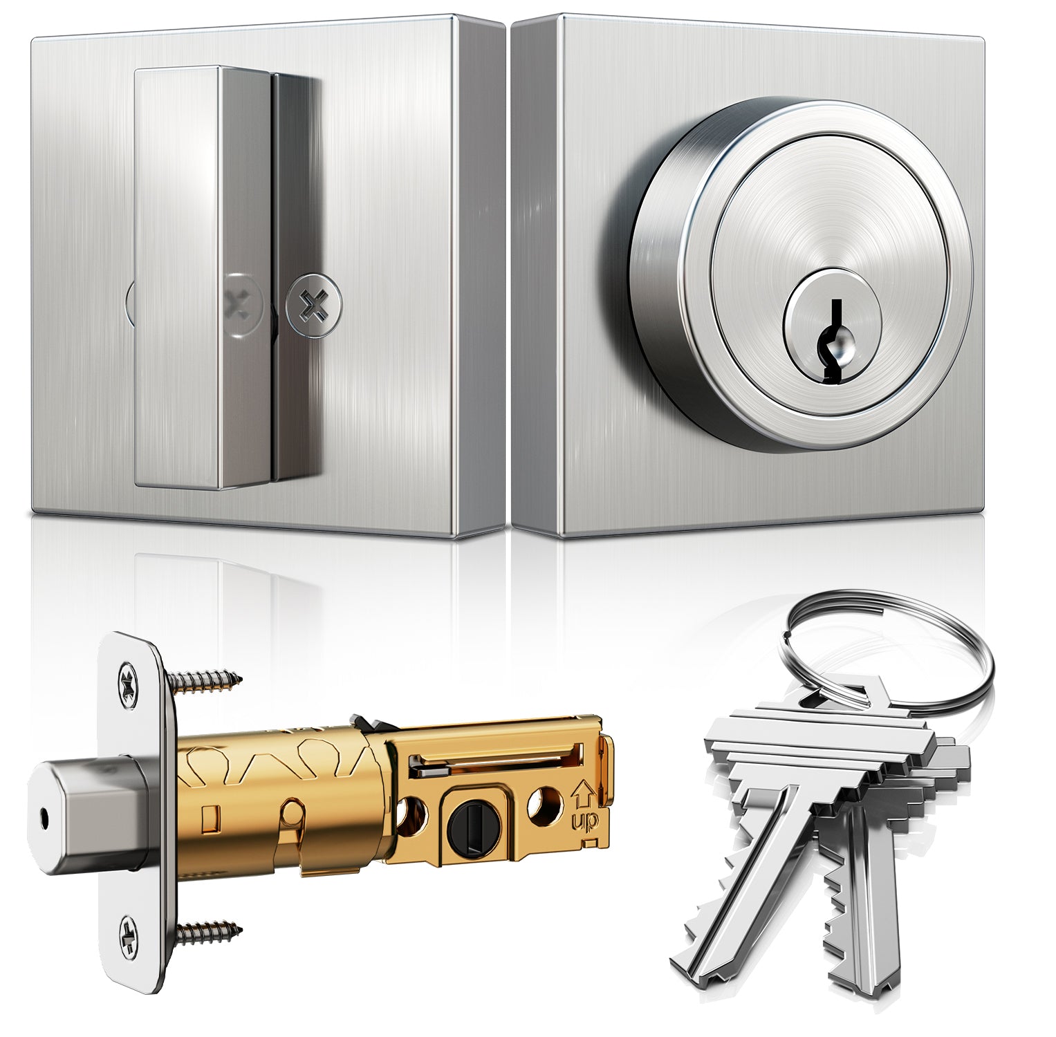 Vesie ZY01 Modern Square Deadbolt Lock
