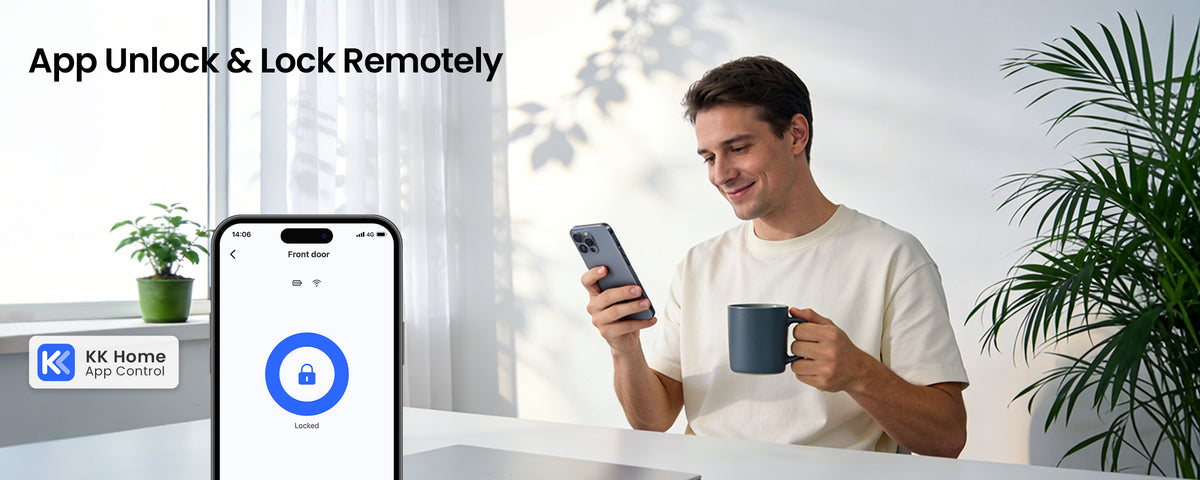 VE027 Built-in Wi-Fi Fingerprint Smart Door Lock