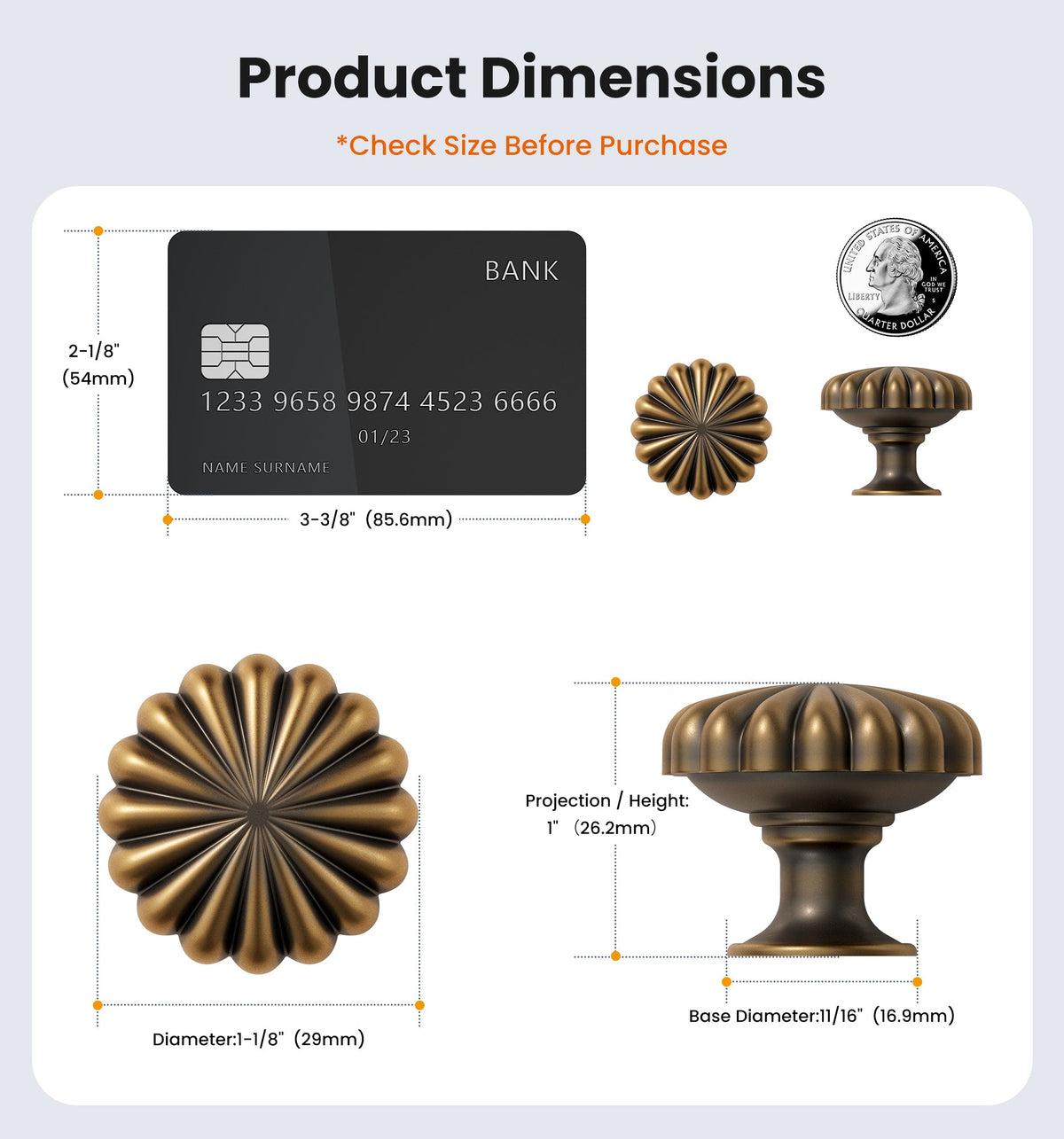 NK-AL03 Drawer Knobs – Antique Brass #Color_Antique Brass