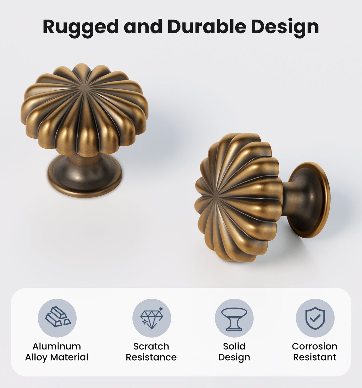 NK-AL03 Drawer Knobs – Antique Brass #Color_Antique Brass
