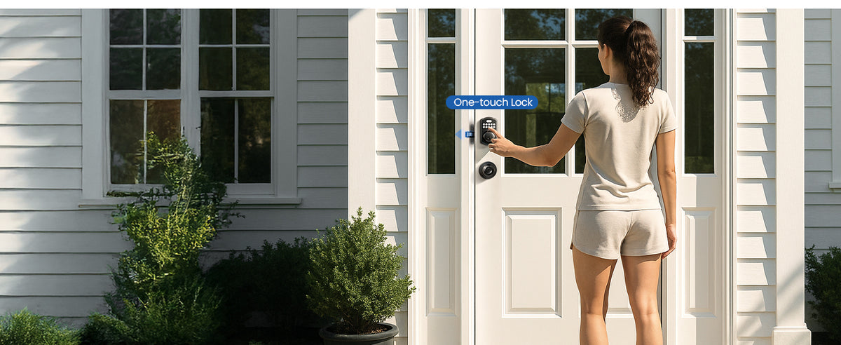 KS02A  Fingerprint Keypad Deadbolt Lock