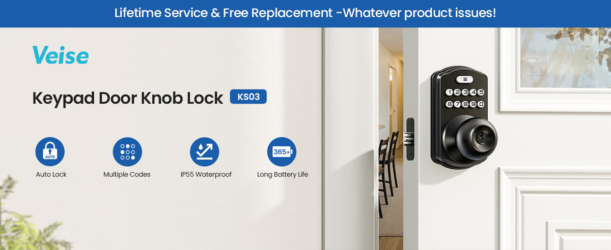 KS03 Keypad Door Knob Lock