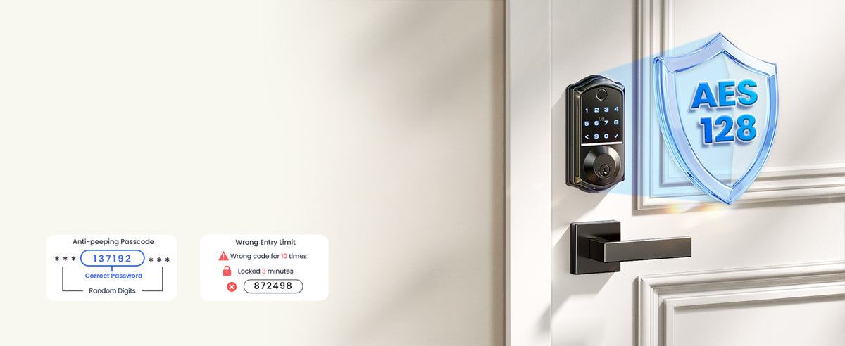 VE017G Wi-Fi Smart Door Lock with Fingerprint