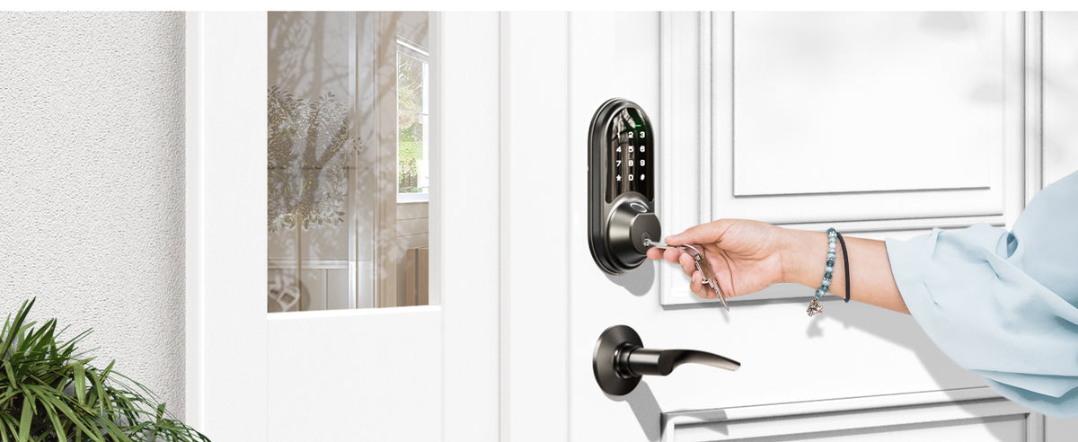 RZ07B Fingerprint Smart Lock with Levers