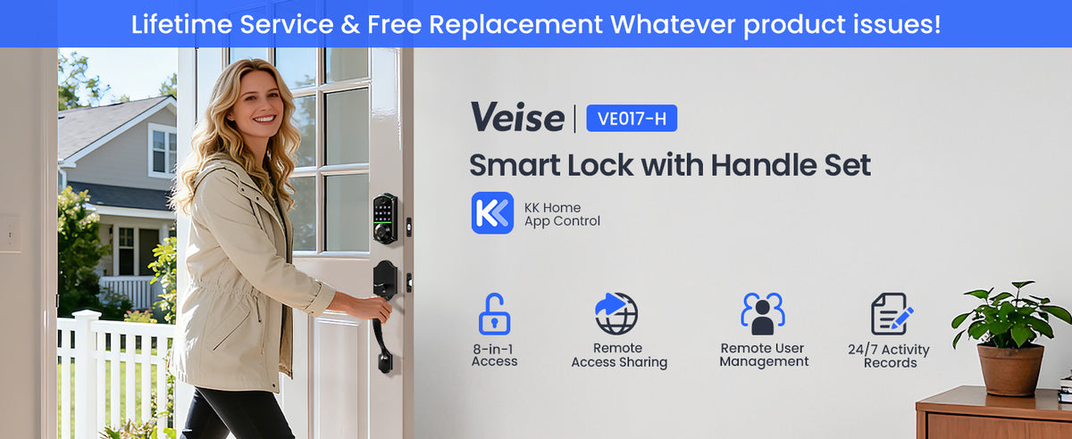 VE017-H Fingerprint Smart Lock with Handle Set