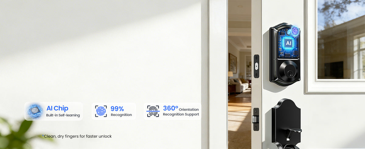 VE017 Fingerprint Smart Door Lock with App Control
