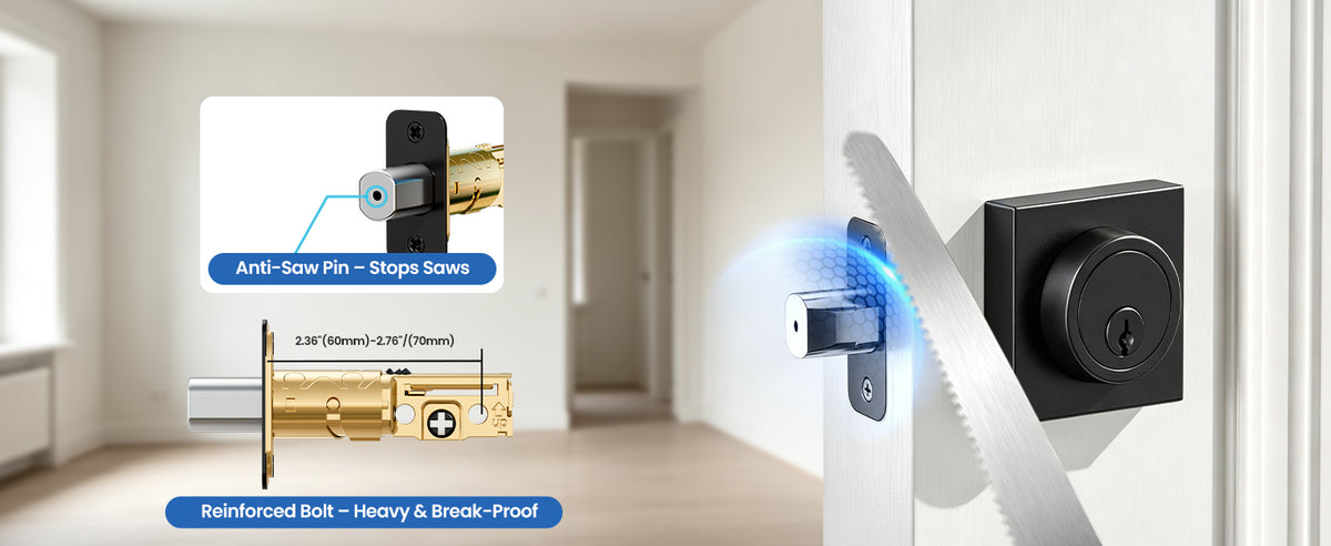 ZY01 Modern Square Deadbolt Lock