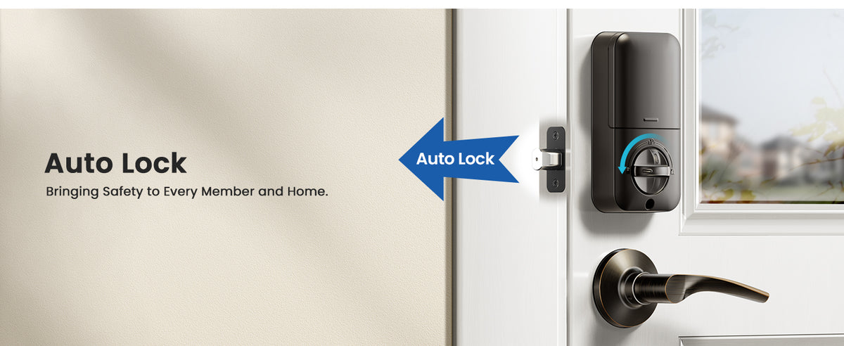 KS01B Keyless Entry Door Lock with 2 Lever Handles