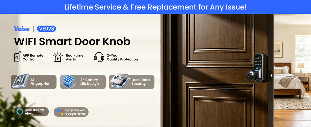VE028 Built-in Wi-Fi Smart Lock with Knob