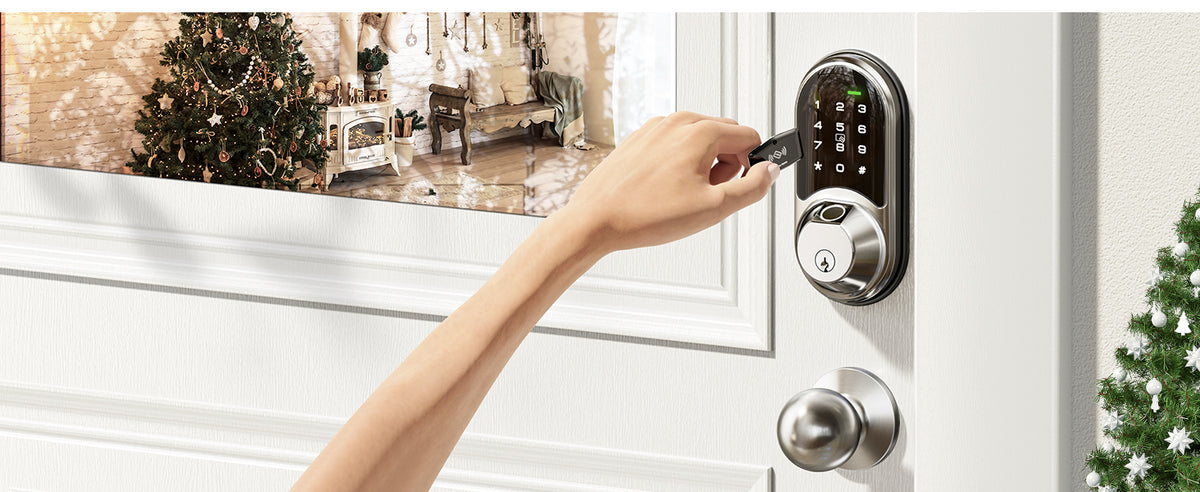 RZ07C Fingerprint Smart Lock with Knobs