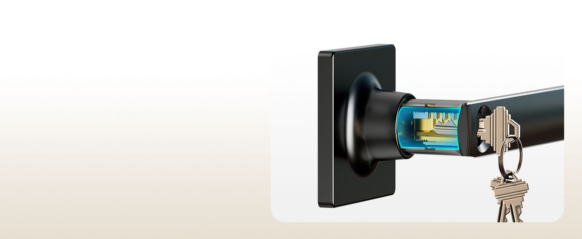 ZLY01 Square Front Door Handle Set with Deadbolt