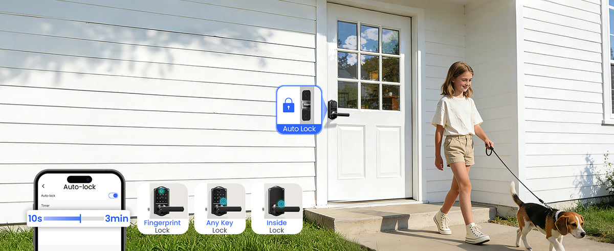 VE019 Fingerprint Smart Lever Lock