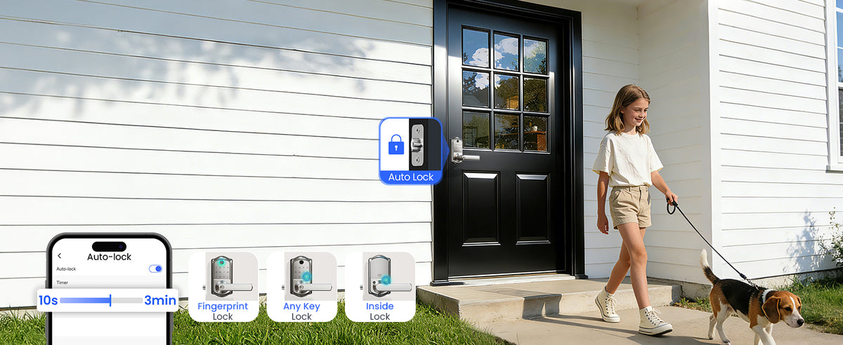VE019 Fingerprint Smart Lever Lock