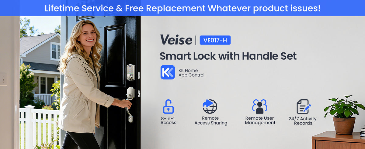VE017-H Fingerprint Smart Lock with Handle Set