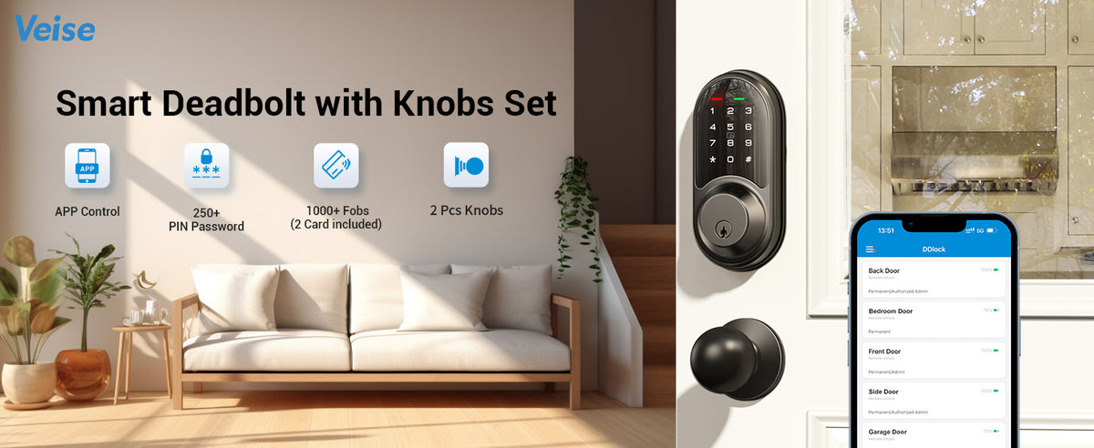 RZ06C Keypad Smart Lock with Knobs