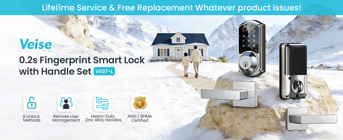 VE07-L Fingerprint Smart Lock with Levers