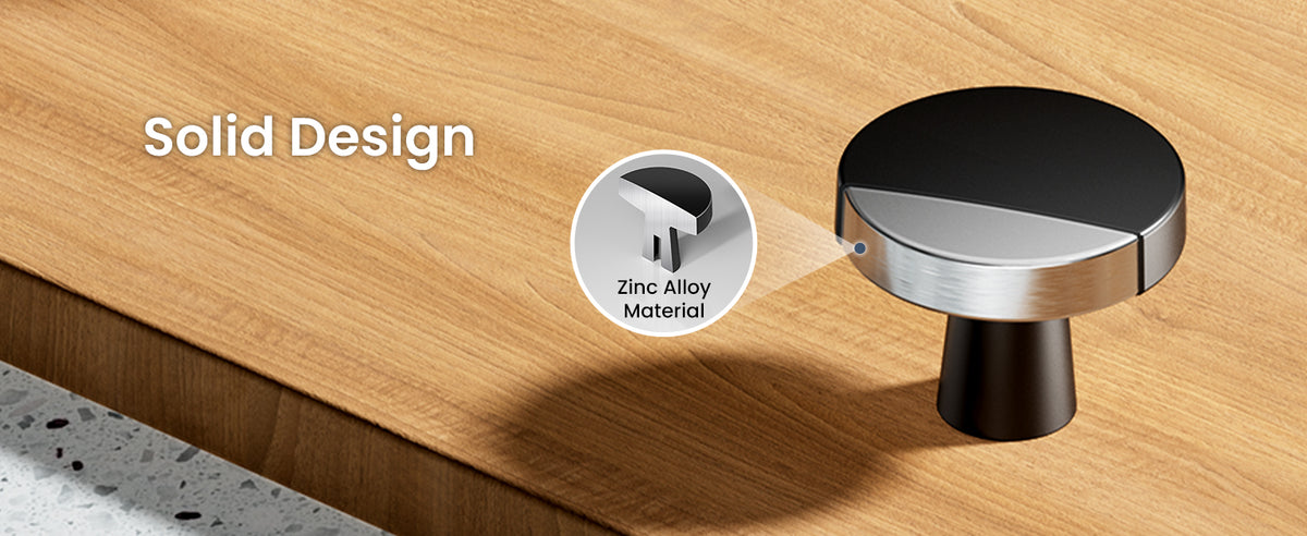 NK-1.16IN Cabinet Knobs 1-1/4 Inch  Zinc  Cabinet Handles