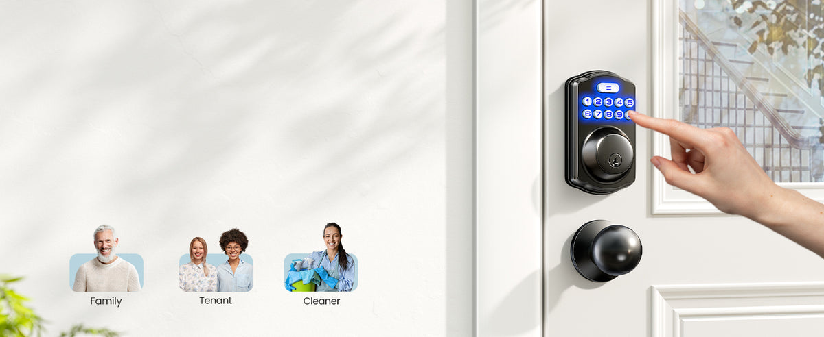 KS01C Keypad Deadbolt Lock with Knobs