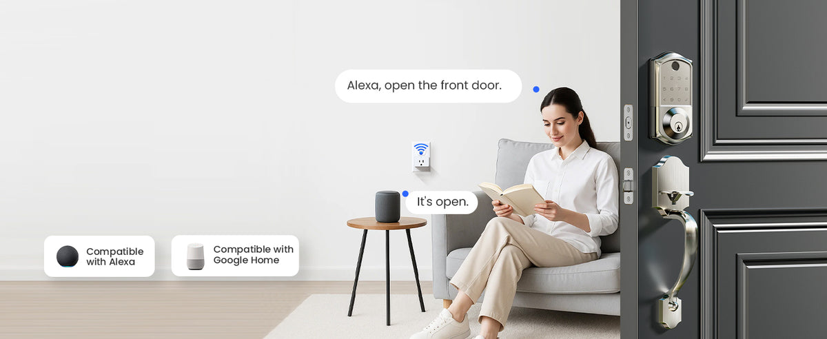 VE017G-H Wi-Fi Smart Fingerprint Front Door Lock Set
