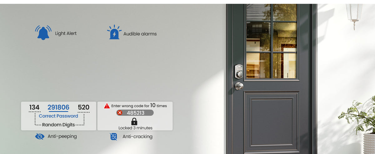KS01C Keypad Deadbolt Lock with Knobs