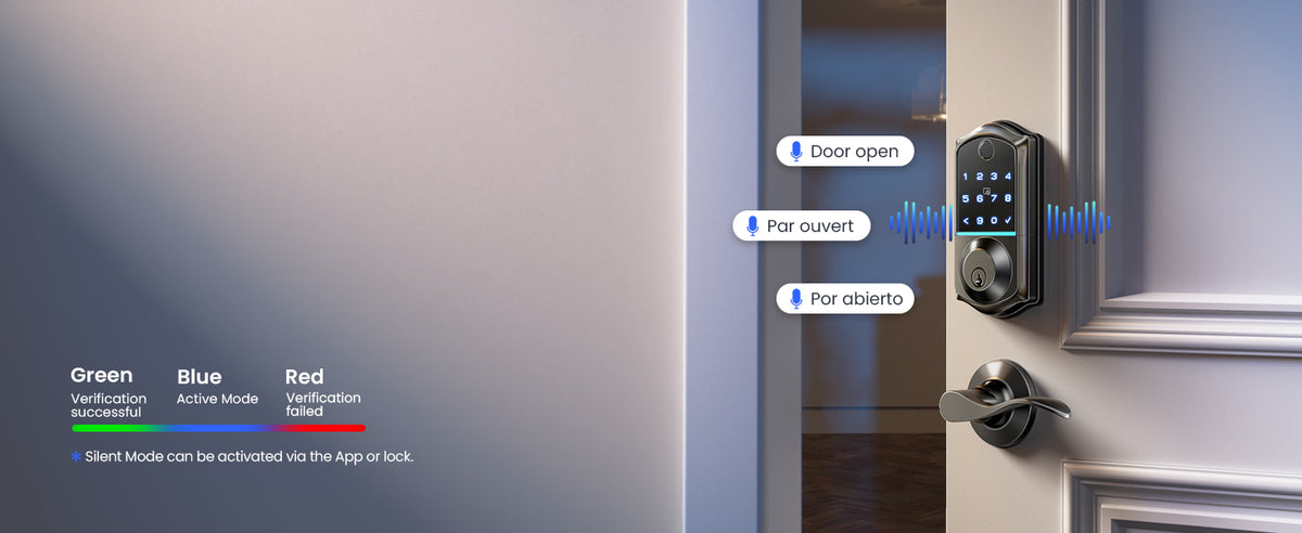 VE017G Wi-Fi Smart Door Lock with Fingerprint