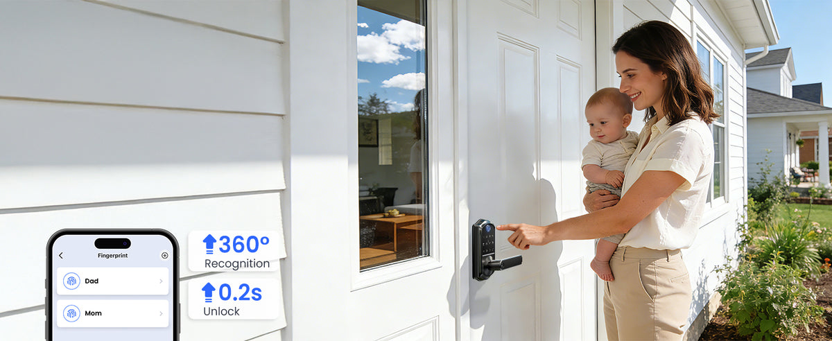 VE019 Fingerprint Smart Lever Lock