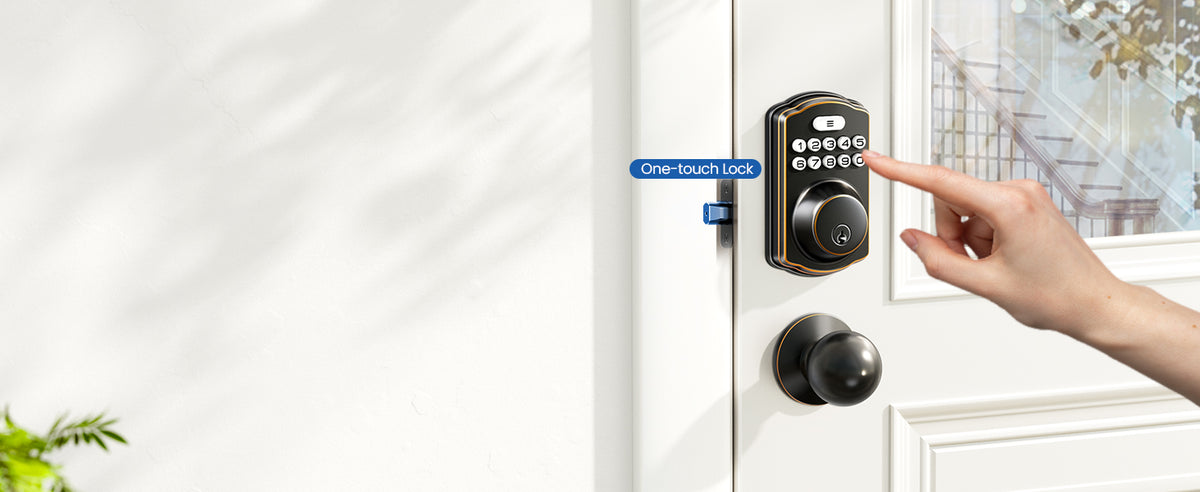 KS01C Keypad Deadbolt Lock with Knobs