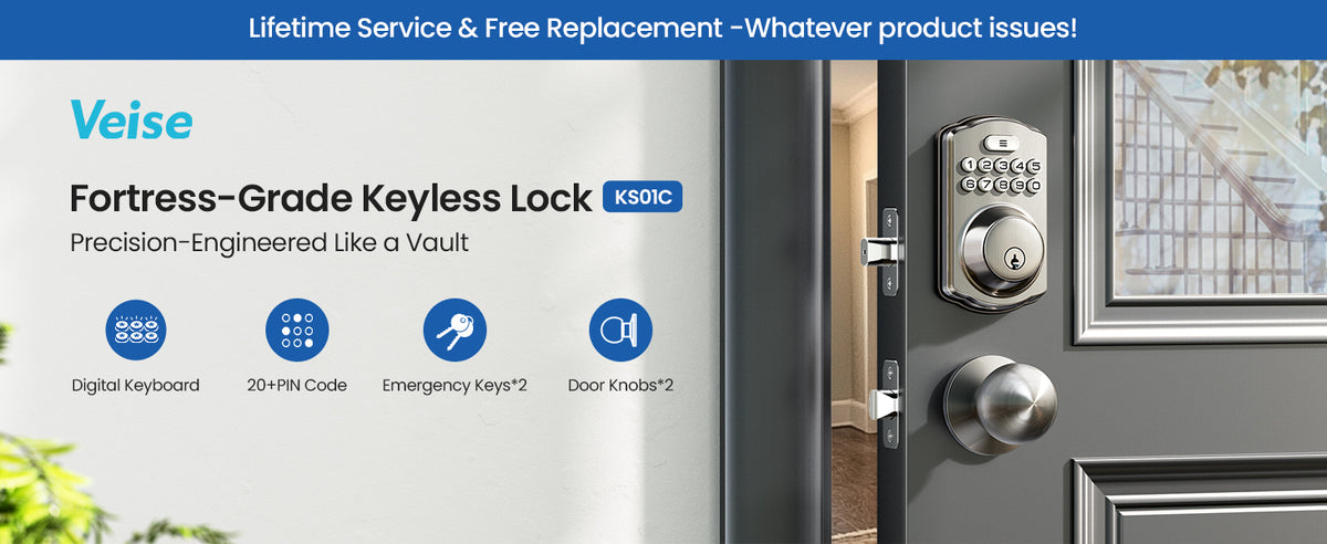 KS01C Keypad Deadbolt Lock with Knobs
