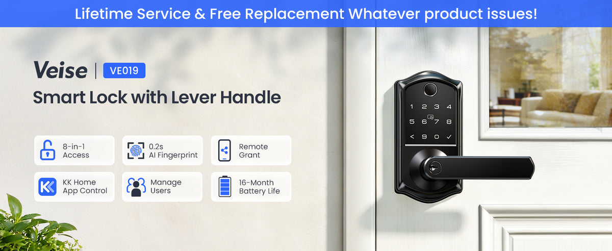 VE019 Fingerprint Smart Lever Lock