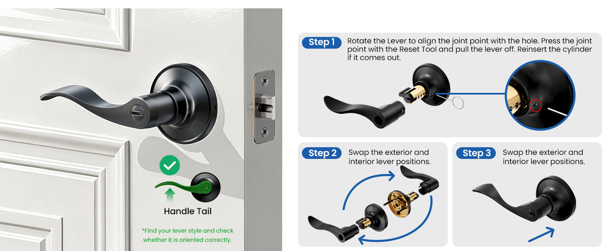 H01-C Entry Door Lever