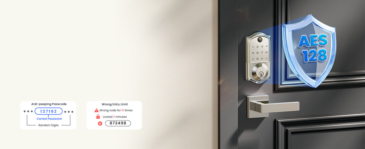 VE017G Wi-Fi Smart Door Lock with Fingerprint