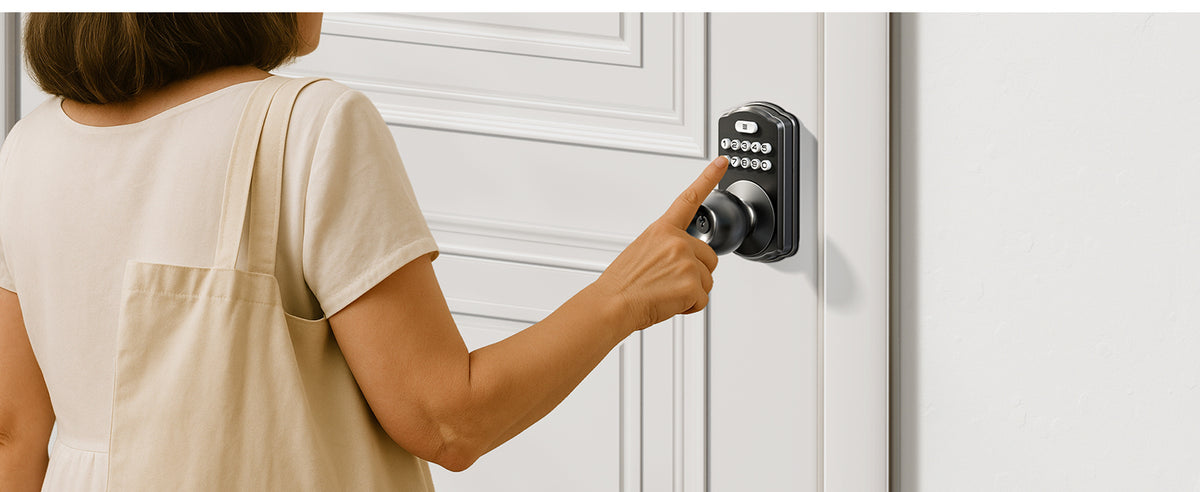 KS03 Keypad Door Knob Lock