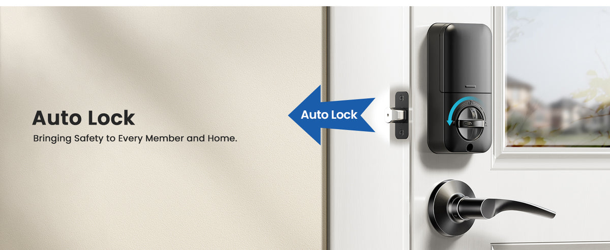 KS01B Keyless Entry Door Lock with 2 Lever Handles