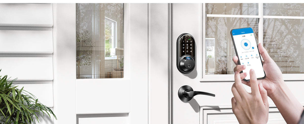 RZ07B Fingerprint Smart Lock with Levers