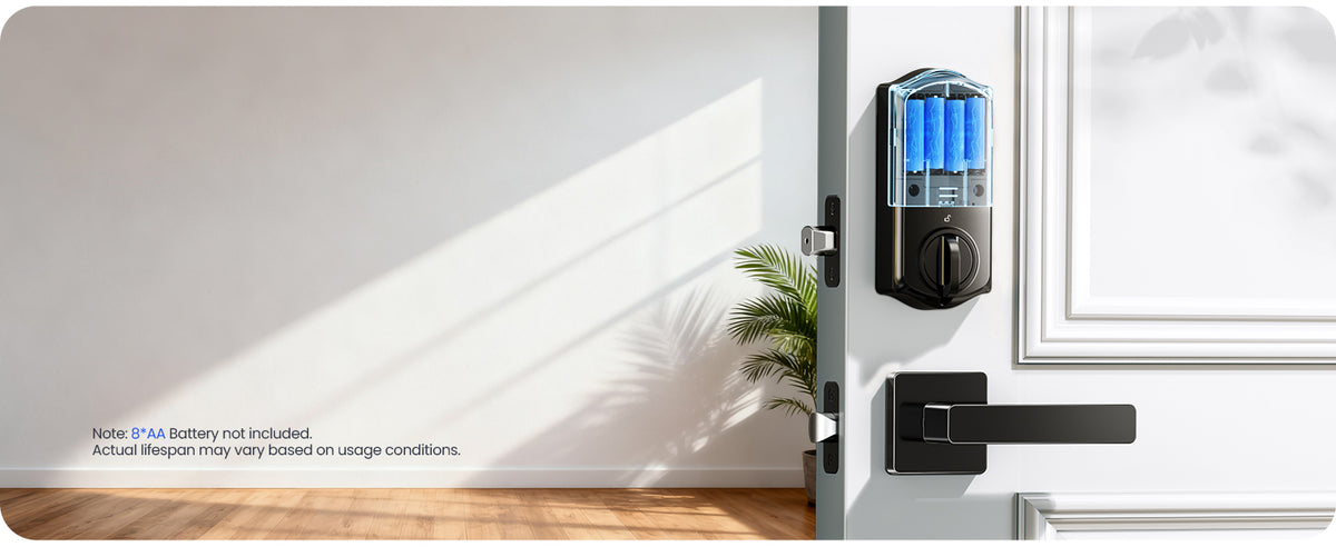 VE027-H Wi-Fi Fingerprint Smart Deadbolt Lock with Handleset