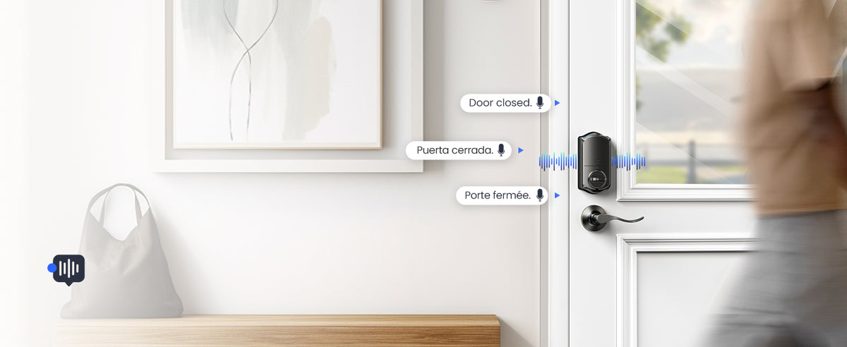 VE017-L Fingerprint Smart Lock with 2 Lever Handle Set