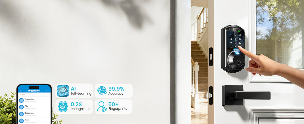 VE07-L Fingerprint Smart Lock with Levers