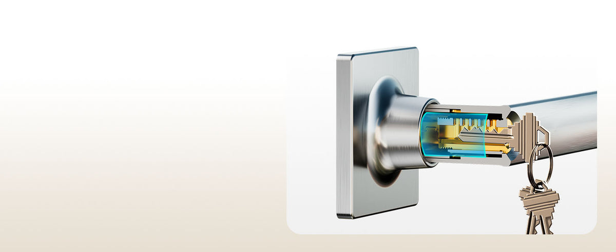 ZLY01 Square Front Door Handle Set with Deadbolt