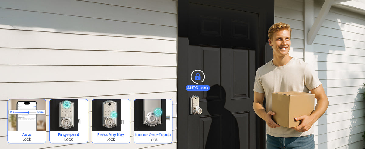 VE018 Fingerprint Smart Lock with Knob