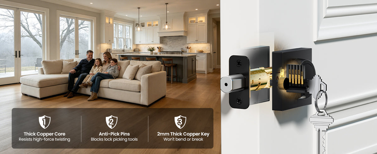 ZY01 Modern Square Deadbolt Lock